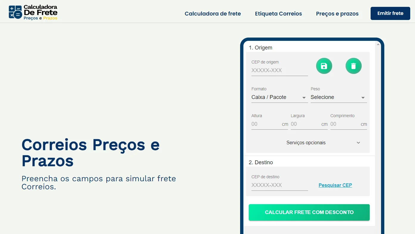 Como Simular Frete Correios E Calcular Preços E Prazos De Entrega